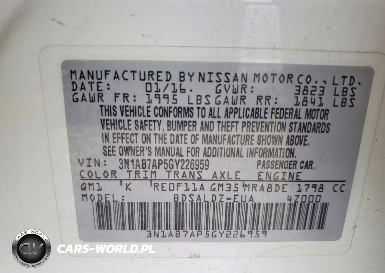 2016 Nissan Sentra Sv VIN:3N1AB7AP5GY226959 - 13
