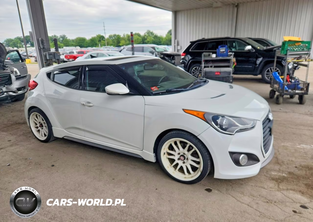 2013 Hyundai Veloster Turbo VIN:KMHTC6AE5DU117553 - 4