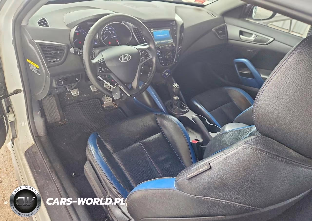 2013 Hyundai Veloster Turbo VIN:KMHTC6AE5DU117553 - 8