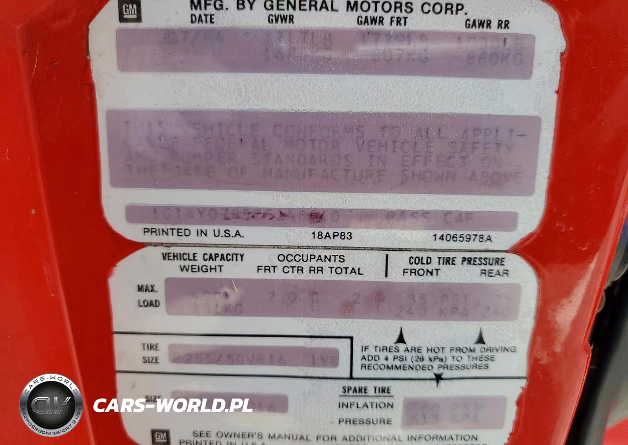 1984 Chevrolet Corvette VIN:1G1AY0785E5148060 - 12