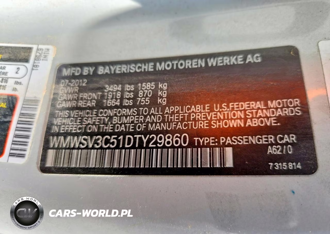 2013 Mini Cooper S VIN:WMWSV3C51DTY29860 - 12