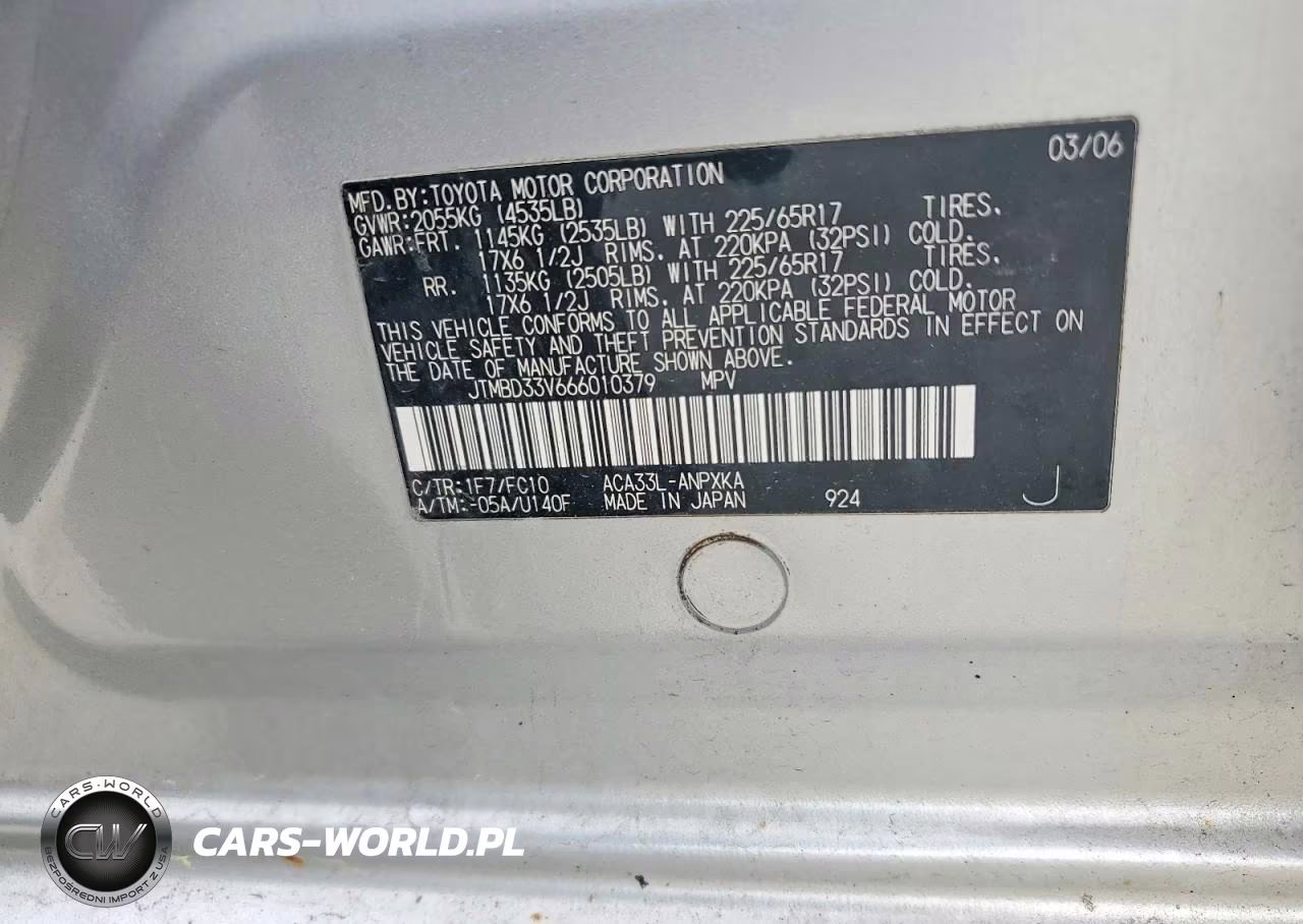 2006 Toyota Rav4 Base VIN:JTMBD33V666010379 - 13