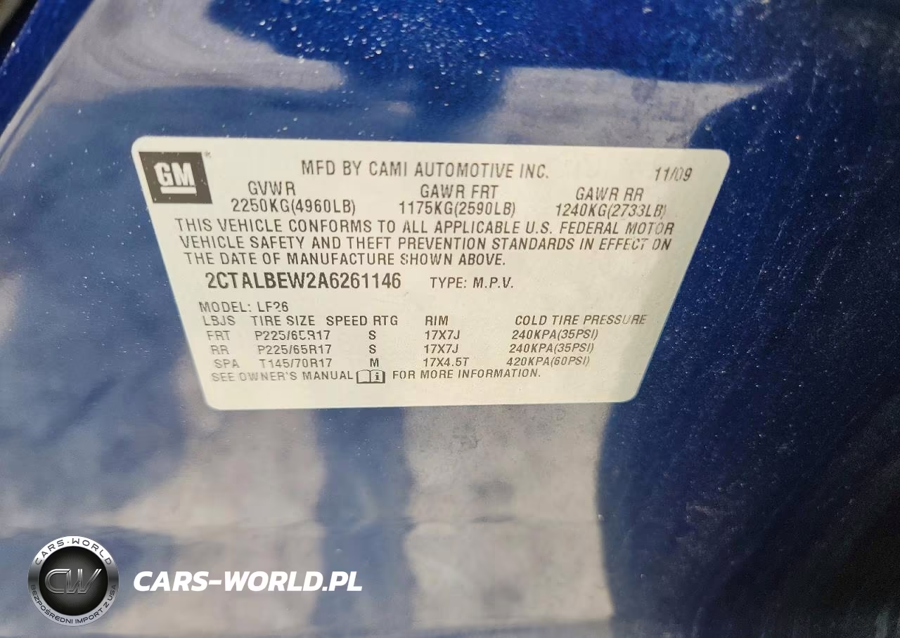 2010 GMC Terrain Sle VIN:2CTALBEW2A6261146 - 12