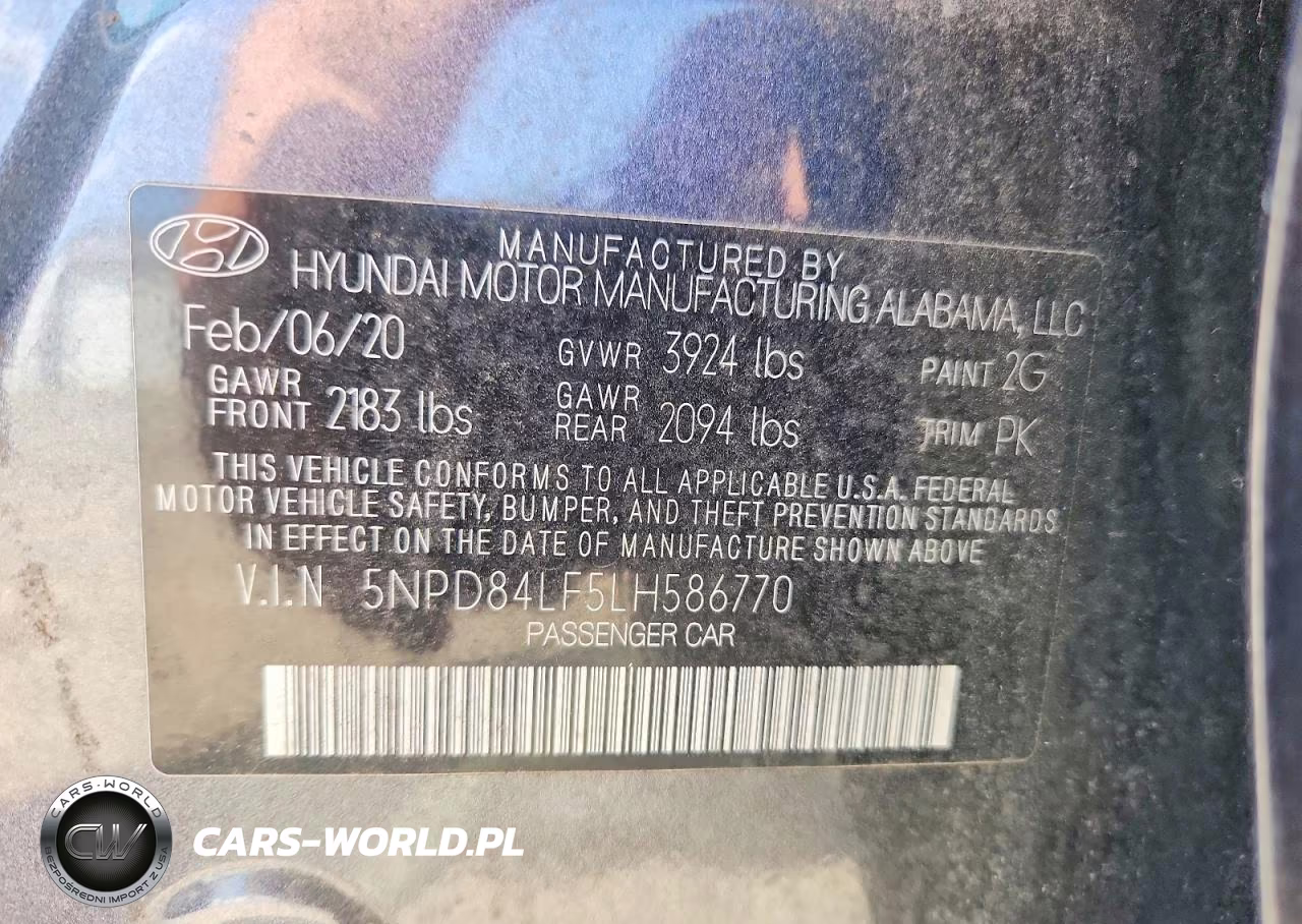 2020 Hyundai Elantra Sel VIN:5NPD84LF5LH586770 - 13