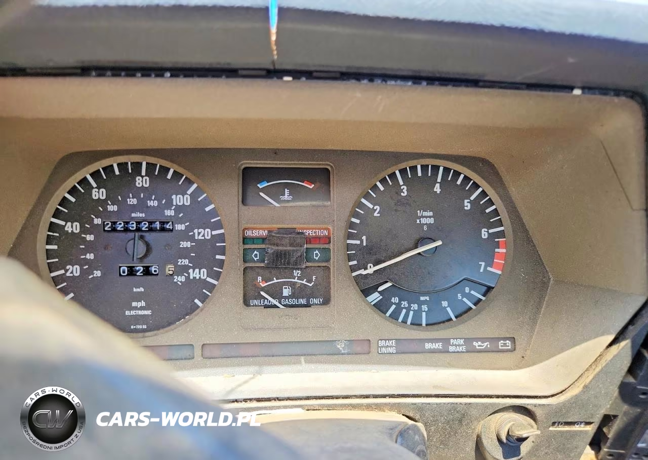 1984 BMW 633 Csi Automatic VIN:WBAEB8407E6996424 - 9