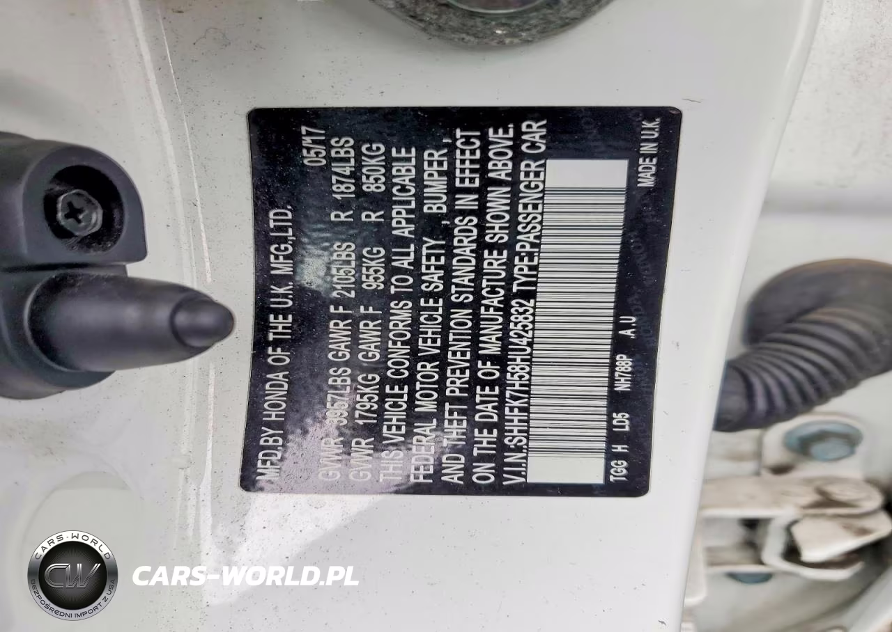 2017 Honda Civic Ex VIN:SHHFK7H58HU425832 - 11