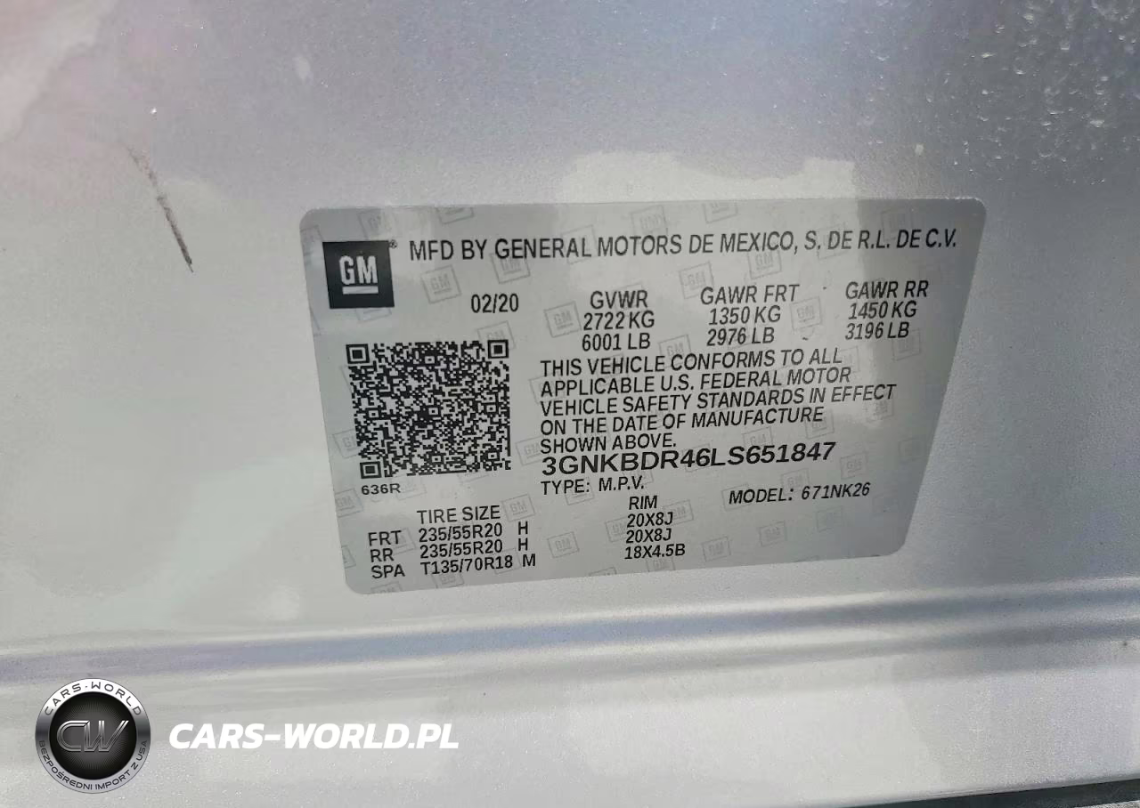 2020 Chevrolet Blazer 3Lt VIN:3GNKBDR46LS651847 - 13