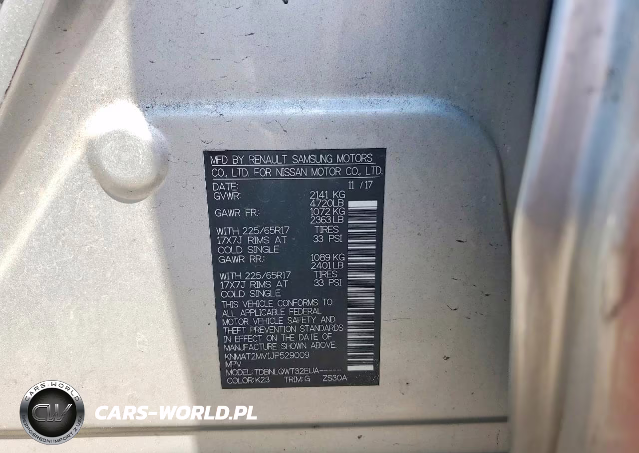 2018 Nissan Rogue Sv VIN:KNMAT2MV1JP529009 - 13