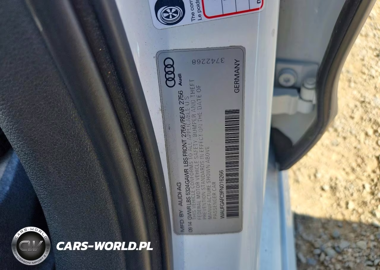 2015 Audi A6 Premium Plus VIN:WAUFGAFC9FN016266 - 12