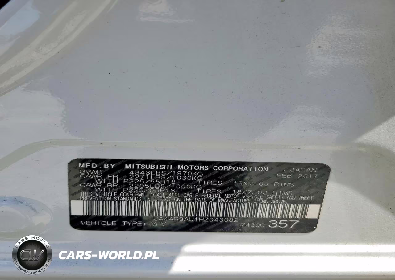 2017 Mitsubishi Outlander Sport Es VIN:JA4AR3AU1HZ043082 - 13