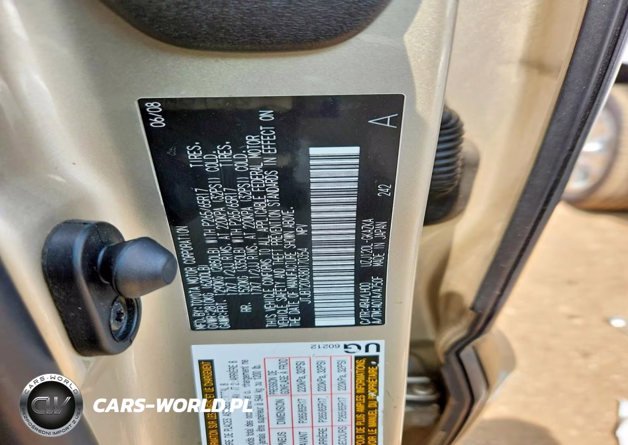2008 Lexus Gx 470 VIN:JTJBT20X380170354 - 12