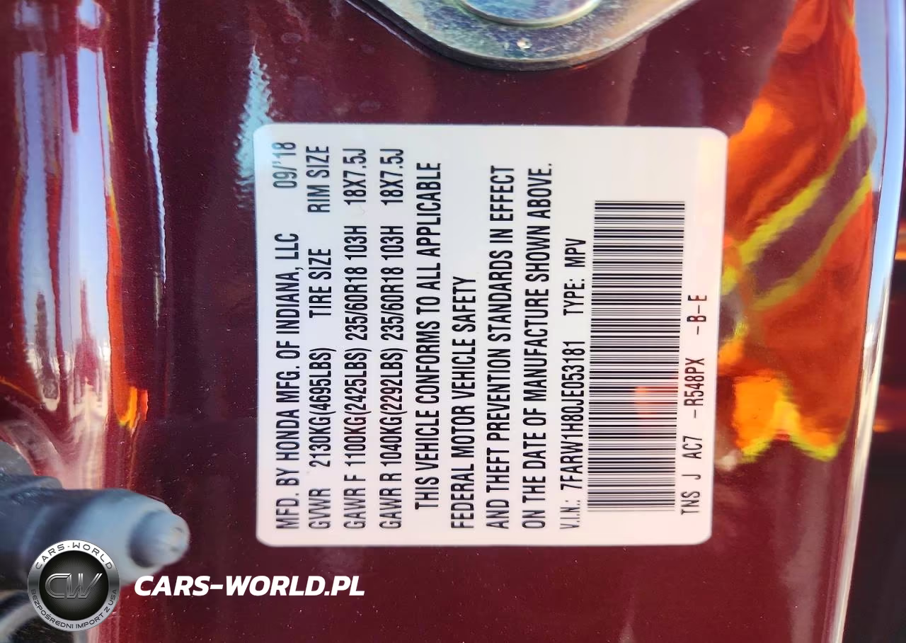 2018 Honda Cr-V Exl VIN:7FARW1H80JE053181 - 12