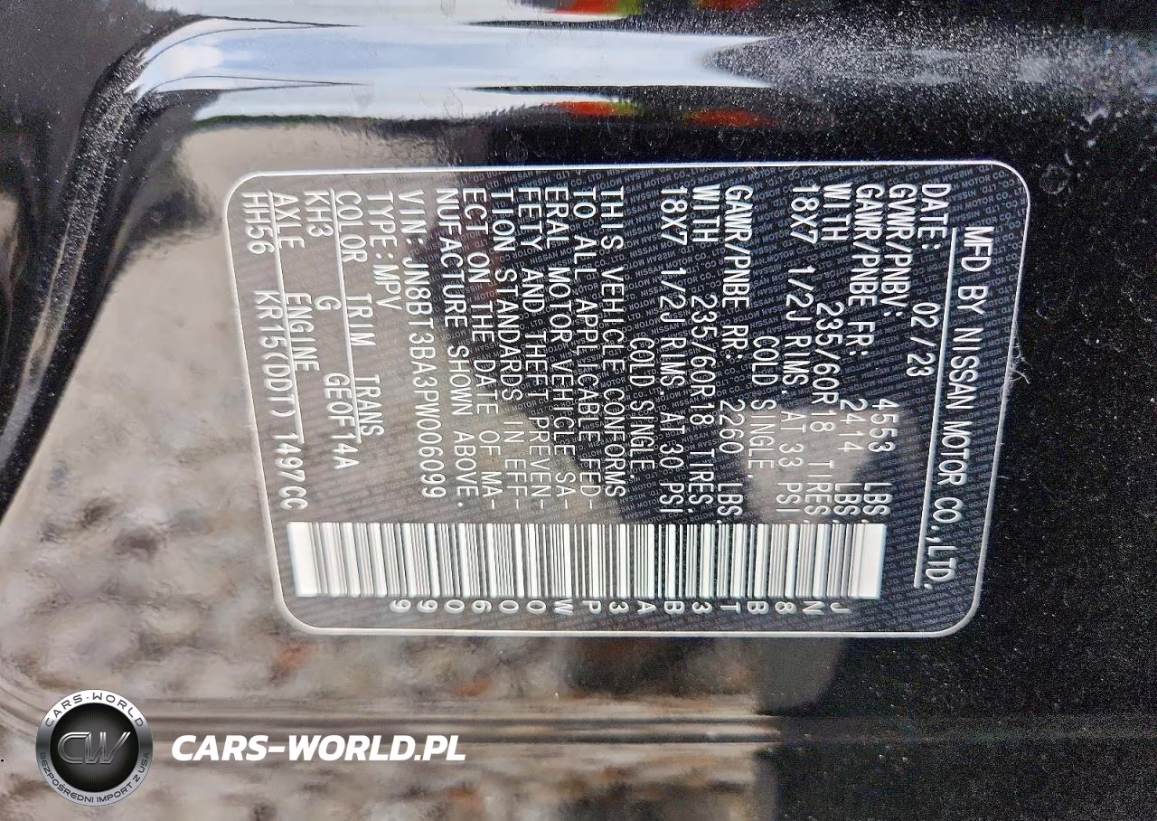 2023 Nissan Rogue Sv VIN:JN8BT3BA3PW006099 - 12