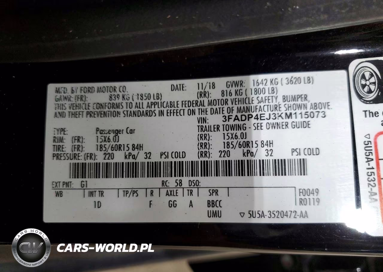2019 Ford Fiesta Se VIN:3FADP4EJ3KM115073 - 13