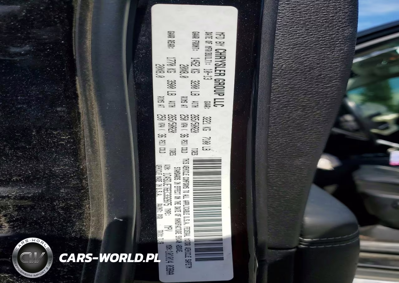 2014 Dodge Durango Citadel VIN:1C4SDJET6EC332875 - 13