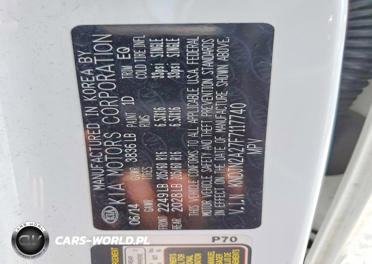 2015 Kia Soul Base VIN:KNDJN2A27F7117740 - 13
