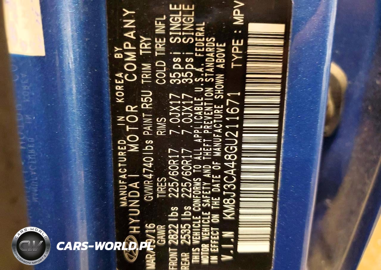 2016 Hyundai Tucson Se VIN:KM8J3CA48GU211671 - 14