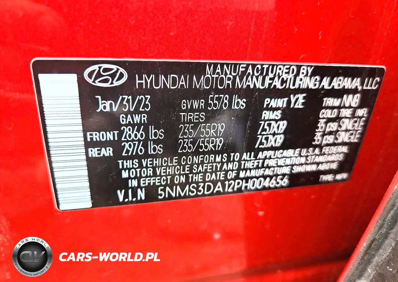 2023 Hyundai Santa Fe Sel Premium VIN:5NMS3DA12PH004656 - 12