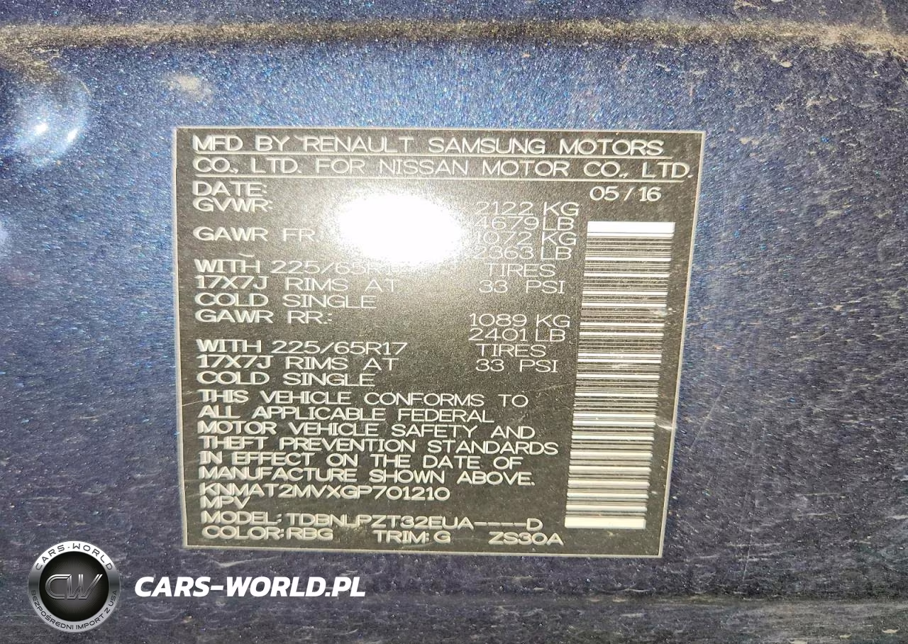 2016 Nissan Rogue S VIN:KNMAT2MVXGP701210 - 13