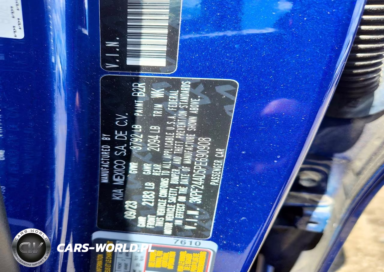 2023 Kia Forte Lxs VIN:3KPF24AD5PE690908 - 13