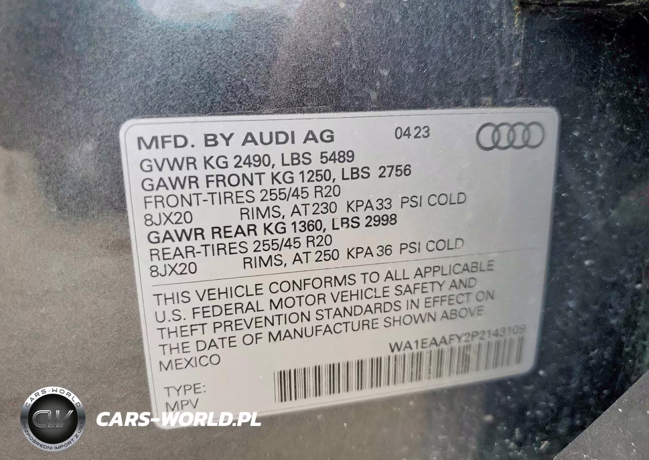 2023 Audi Q5 Premium Plus 45 VIN:WA1EAAFY2P2143109 - 13