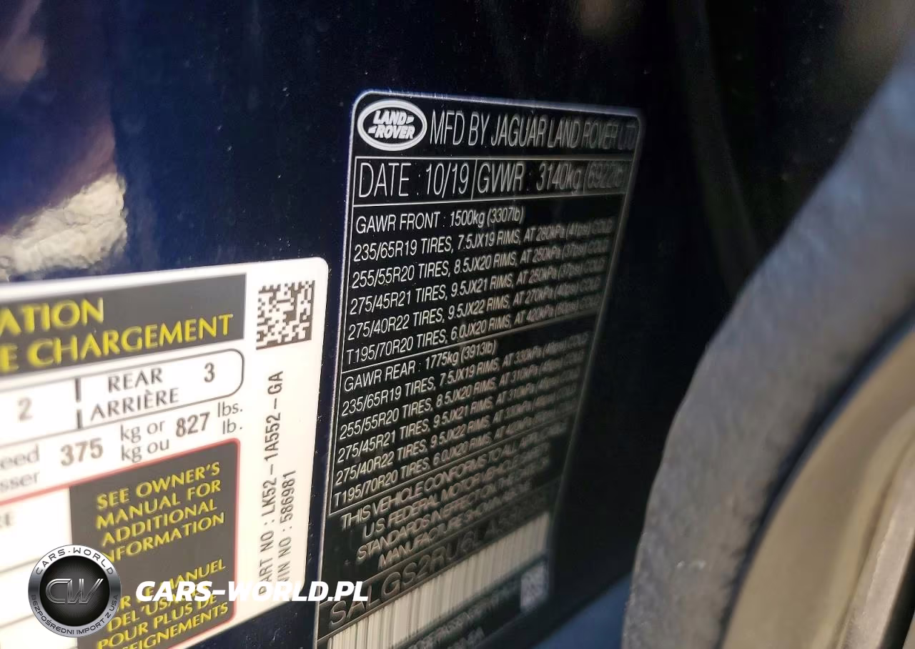 2020 Land Rover Range Rover Hse VIN:SALGS2RU6LA586981 - 13