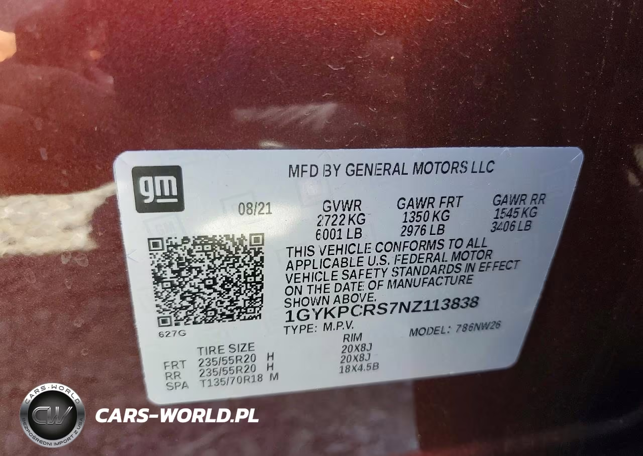2022 Cadillac Xt6 Premium Luxury VIN:1GYKPCRS7NZ113838 - 14