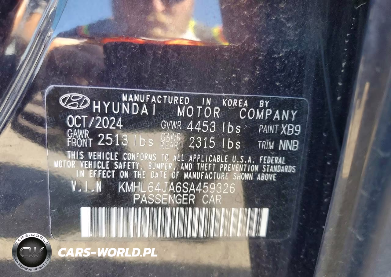 2025 Hyundai Sonata Sel VIN:KMHL64JA6SA459326 - 12