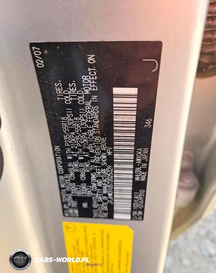 2007 Lexus Rx 400H VIN:JTJHW31U572025329 - 13