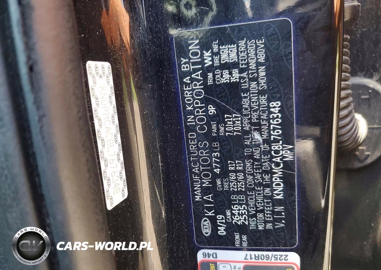 2020 Kia Sportage Lx VIN:KNDPMCAC8L7676348 - 13
