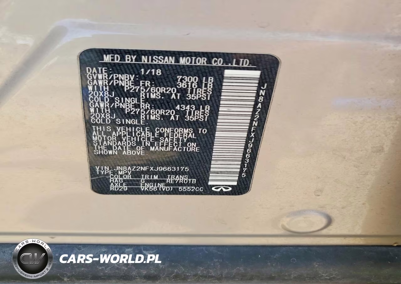 2018 Infiniti Qx80 Base VIN:JN8AZ2NFXJ9663175 - 13