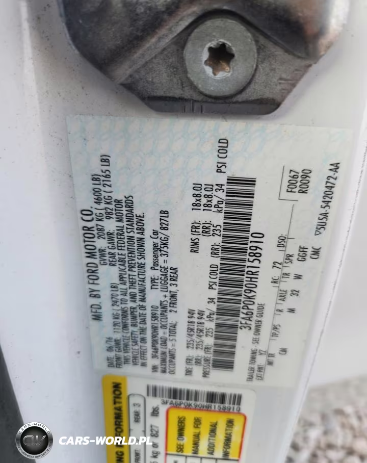 2017 Ford Fusion Titanium VIN:3FA6P0K90HR158910 - 12