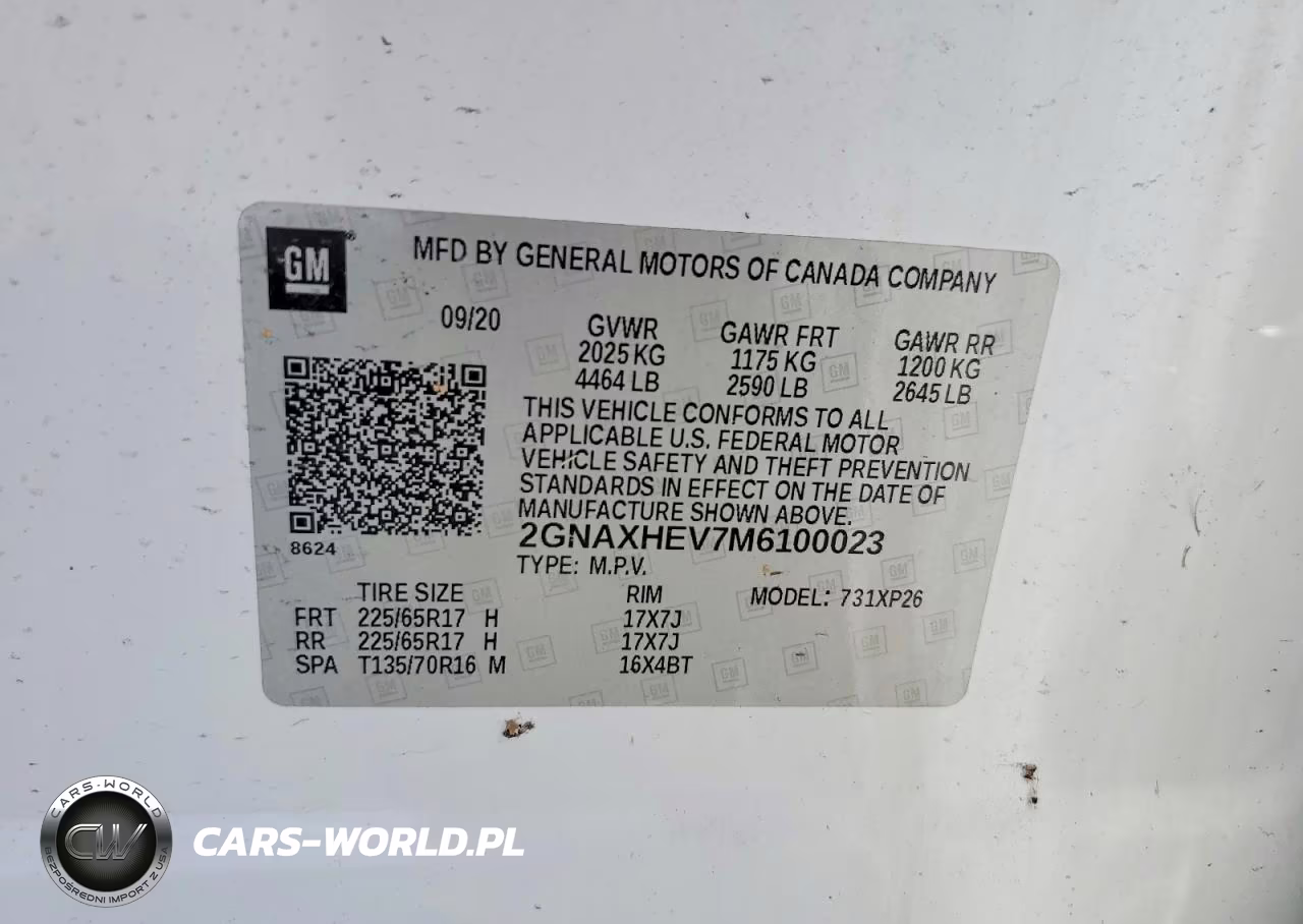 2021 Chevrolet Equinox Ls VIN:2GNAXHEV7M6100023 - 12