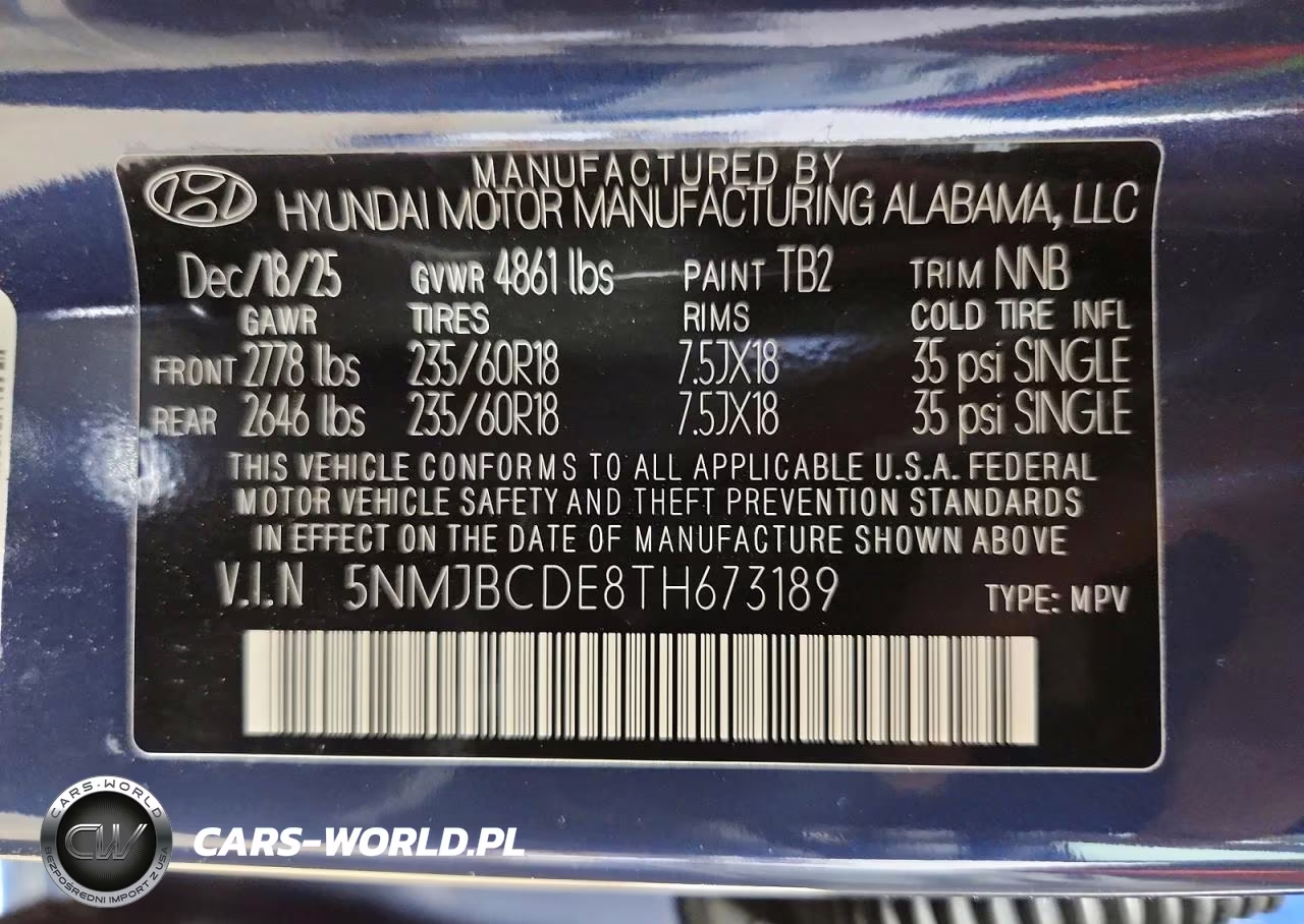 2026 Hyundai Tucson Sel VIN:5NMJBCDE8TH673189 - 14