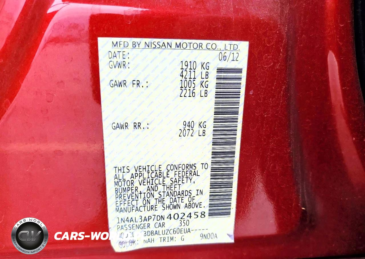 2013 Nissan Altima 2.5 VIN:1N4AL3AP7DN402458 - 13