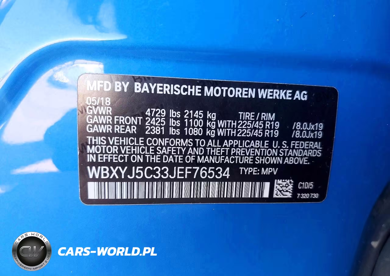2018 BMW X2 xDrive28I VIN:WBXYJ5C33JEF76534 - 13