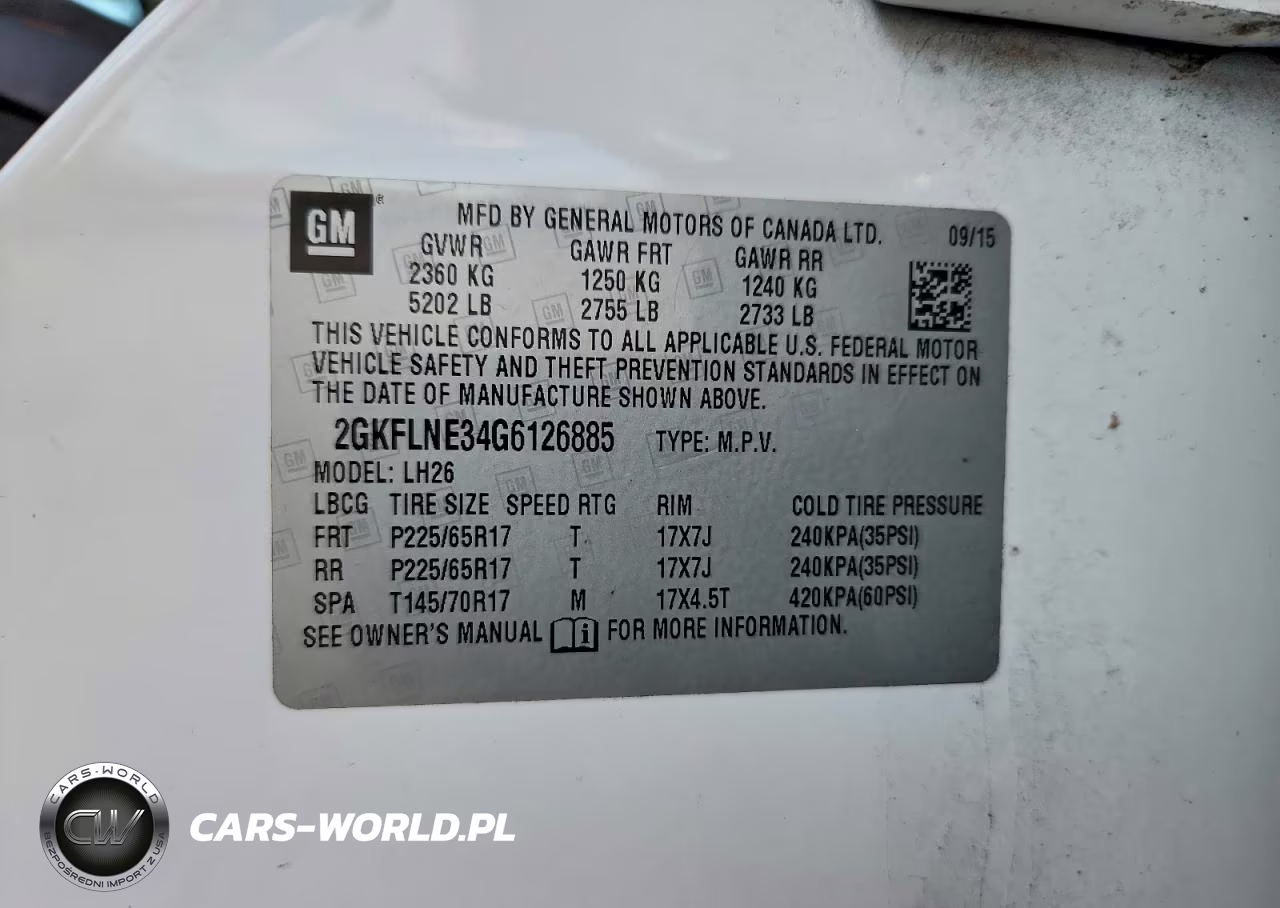 2016 GMC Terrain Sle VIN:2GKFLNE34G6126885 - 13