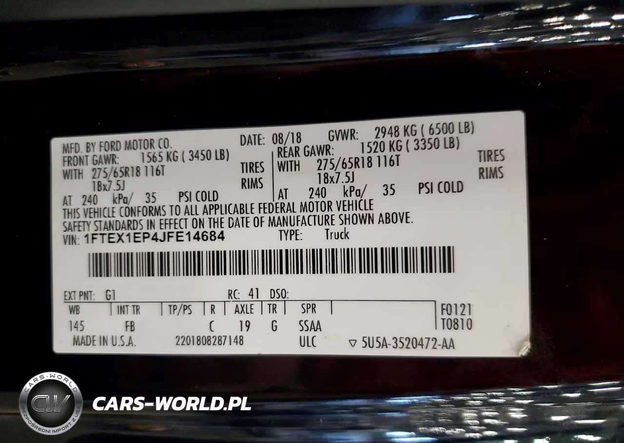 2018 Ford F150 Super Cab VIN:1FTEX1EP4JFE14684 - 12