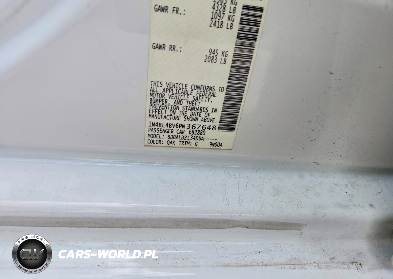 2023 Nissan Altima S VIN:1N4BL4BV6PN367648 - 12
