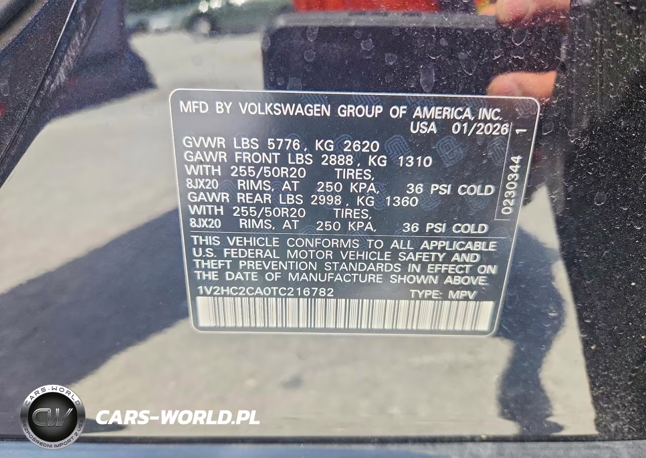 2026 Volkswagen Atlas Cross Sport Se VIN:1V2HC2CA0TC216782 - 14