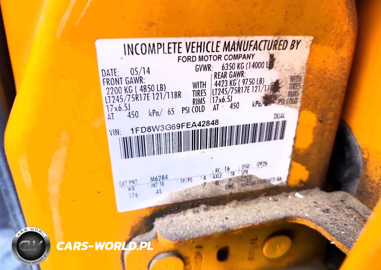 2015 Ford F350 Xl VIN:1FD8W3G69FEA42848 - 12