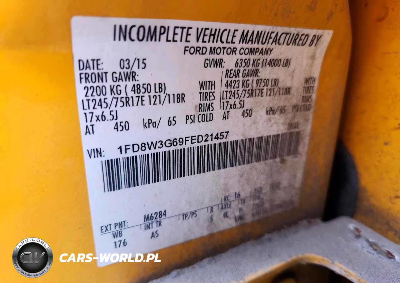 2015 Ford F350 Super Duty VIN:1FD8W3G69FED21457 - 12