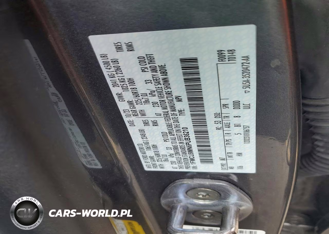 2023 Ford Escape St Line VIN:1FMCU9MN6PUB36210 - 13