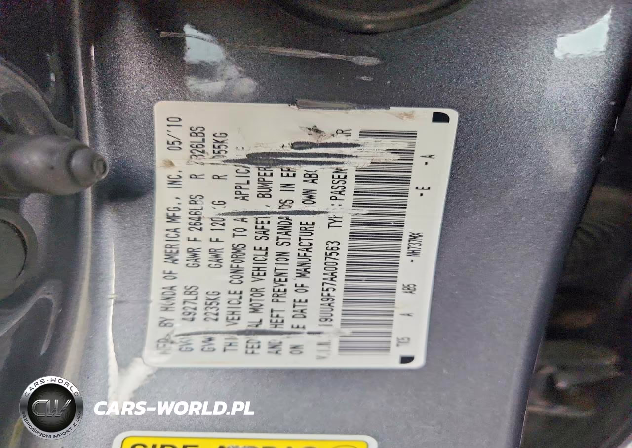 2010 Acura Tl VIN:19UUA9F57AA007563 - 12