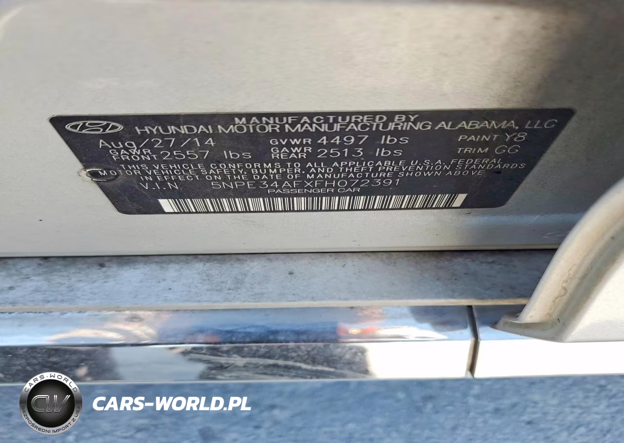 2015 Hyundai Sonata Sport VIN:5NPE34AFXFH072391 - 12