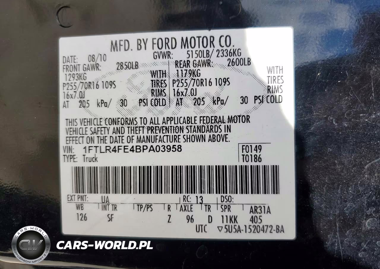 2011 Ford Ranger Super Cab VIN:1FTLR4FE4BPA03958 - 12