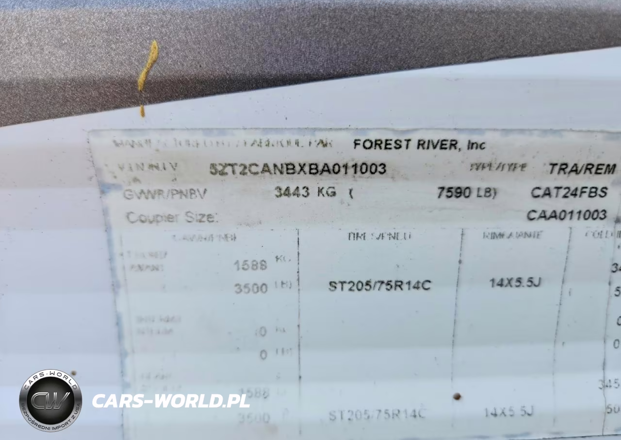 2011 Forest River Catalina Camper VIN:5ZT2CANBXBA011003 - 10