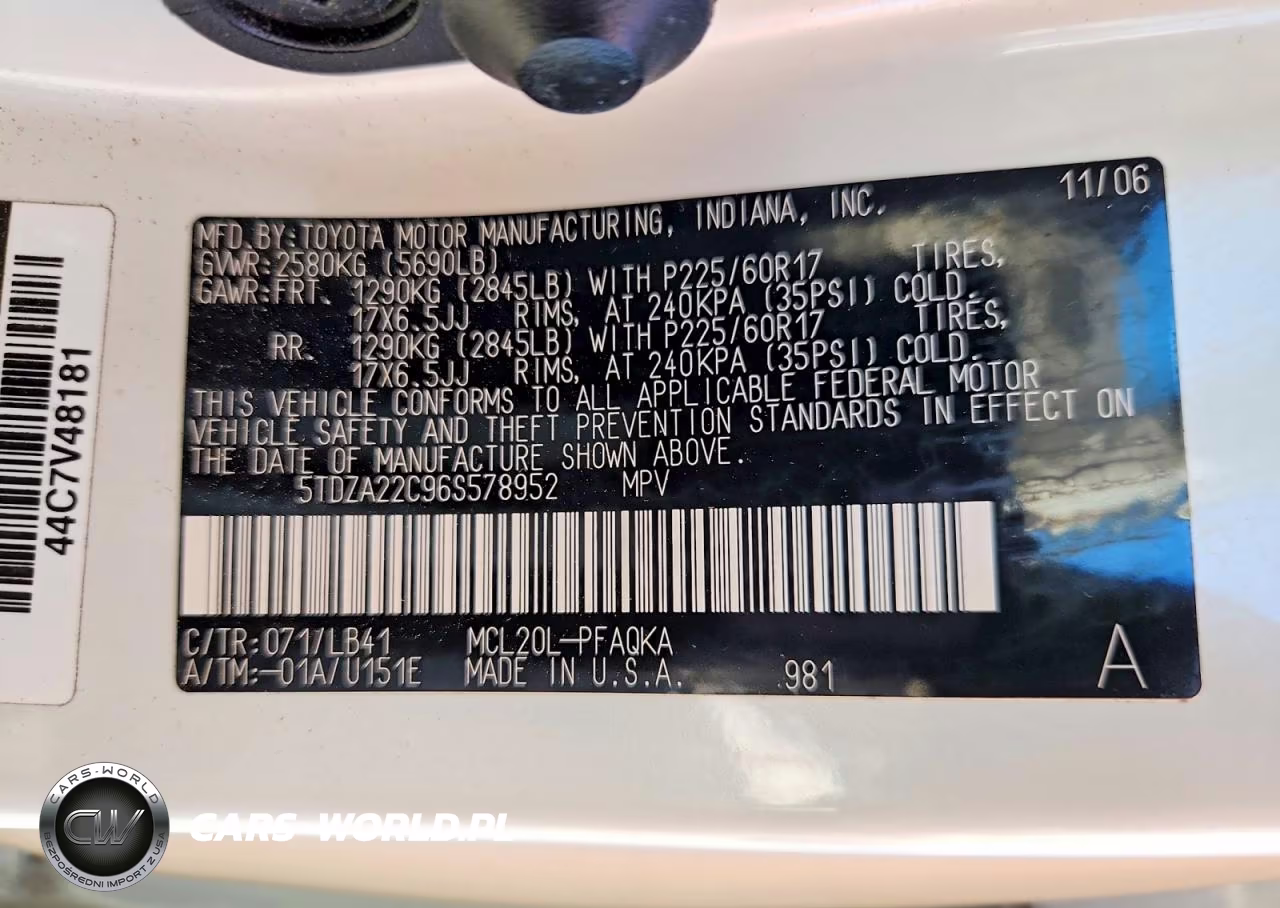 2006 Toyota Sienna Xle Limited 7 Passenger VIN:5TDZA22C96S578952 - 12