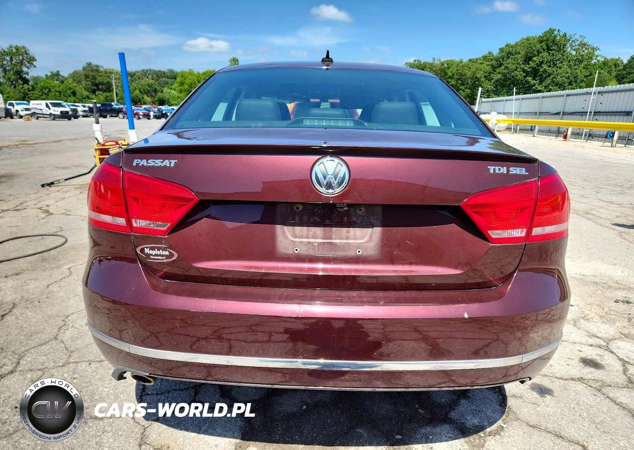 2014 Volkswagen Passat Sel VIN:1VWCN7A36EC089592 - 6