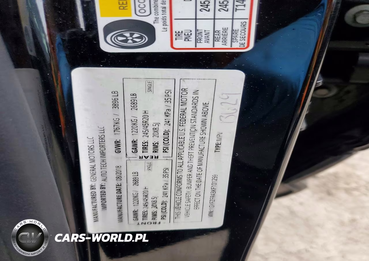 2019 Cadillac Xt4 Sport VIN:1GYFZFR43KF101259 - 14